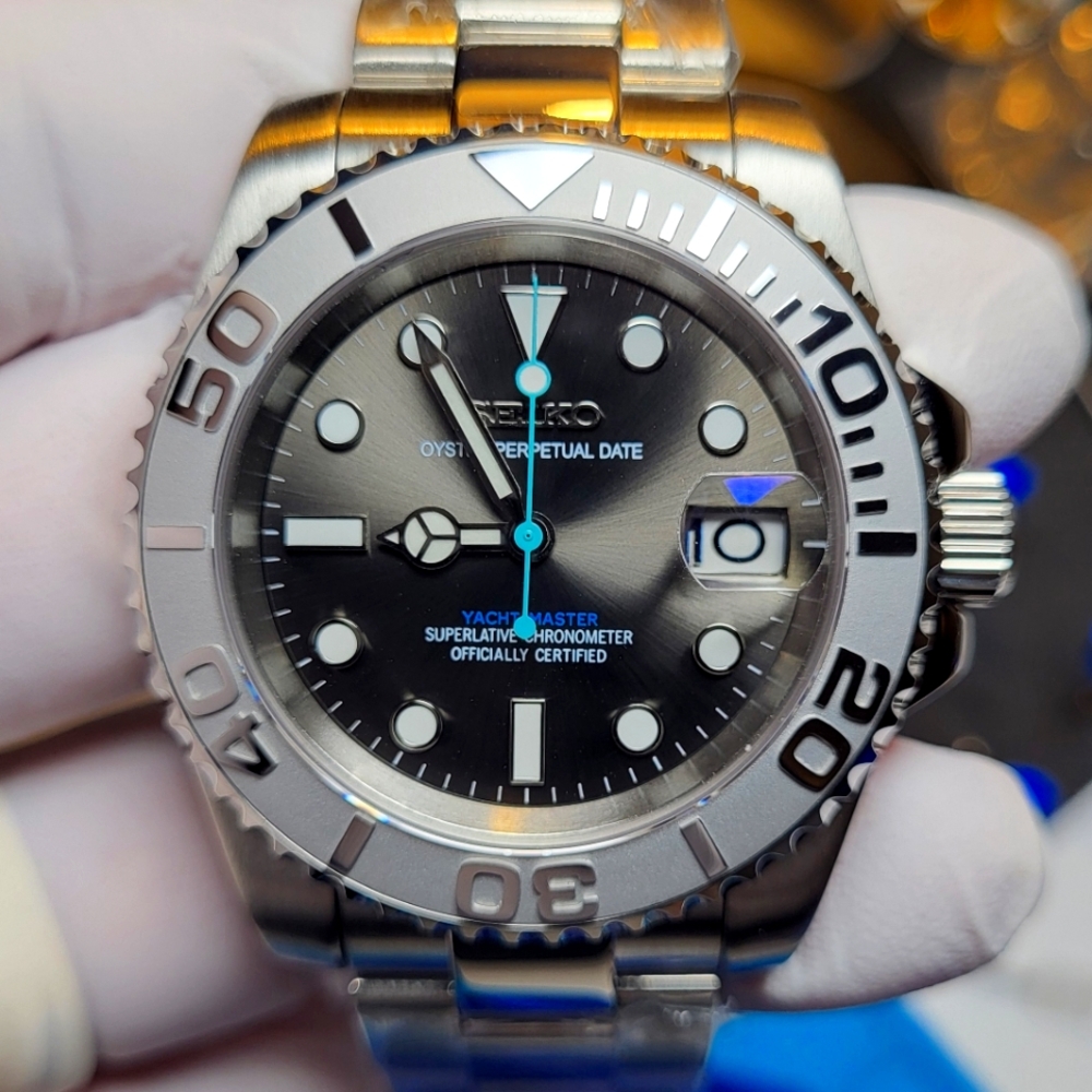 New Custom SeikoMod 40mm Automatic Dive Watch Y-Master Homage